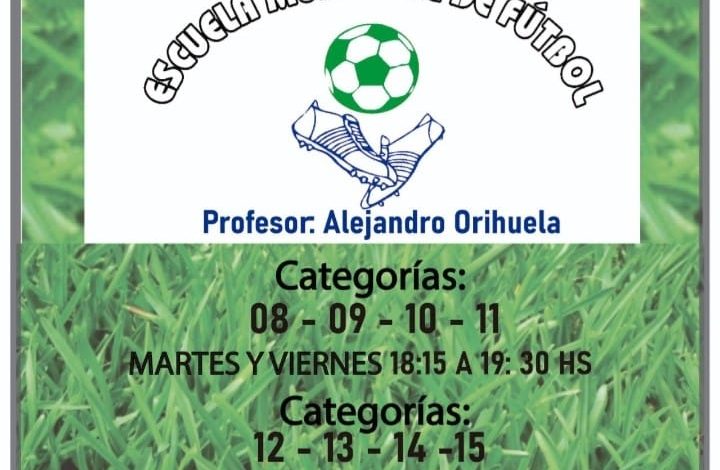 Inician las actividades de la Escuela Municipal de Fútbol