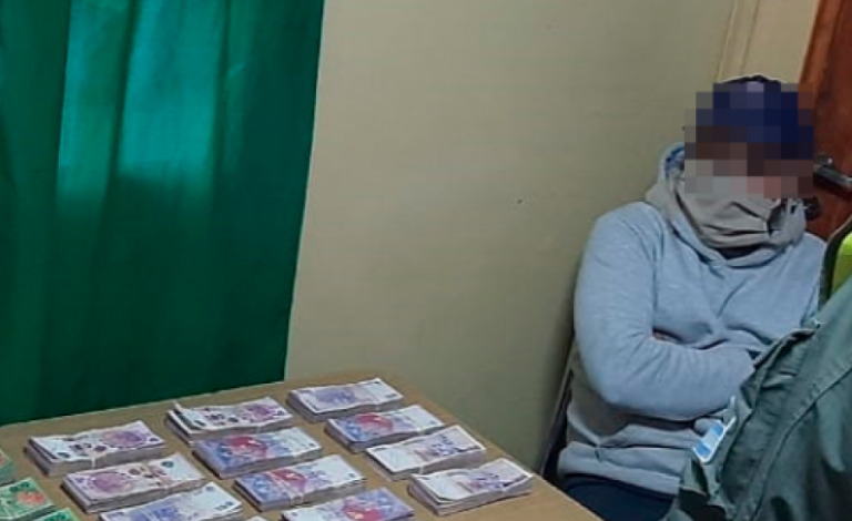 Viajaban a Río Negro ocultos un camión y llevaba 1.500.000 pesos sin aval legal