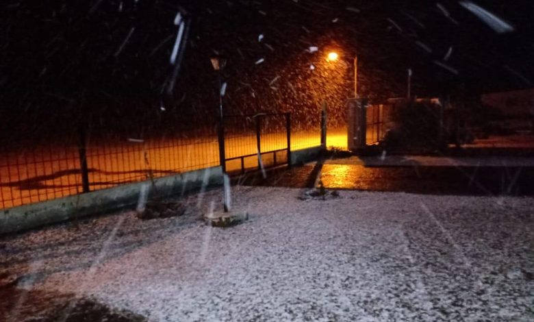 Nevó en el oeste pampeano