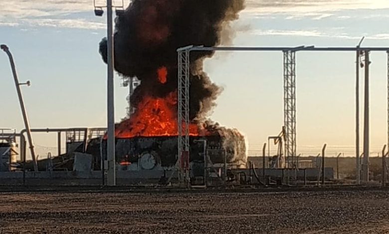 Explotó un tanque petrolero en yacimiento Pampeano