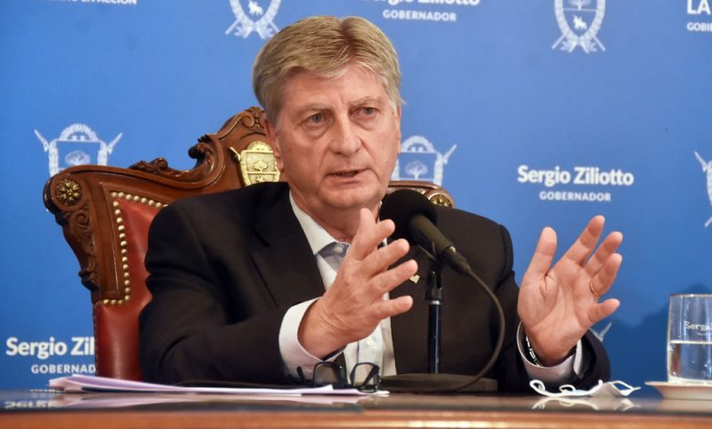 El gobernador Ziliotto positivo de Covid