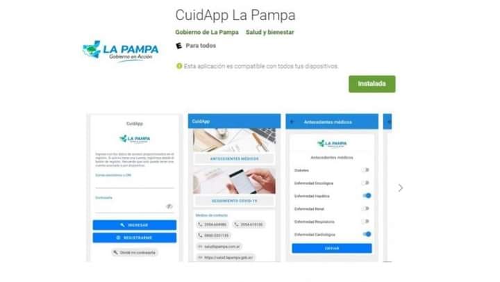 LA APLICACIÓN “Cuidapp” PARA TRAMITAR EL PERMISO DE INGRESO A LA PAMPA, SE PUEDE DESCARGAR DESDE LA TIENDA PLAYSTORE.