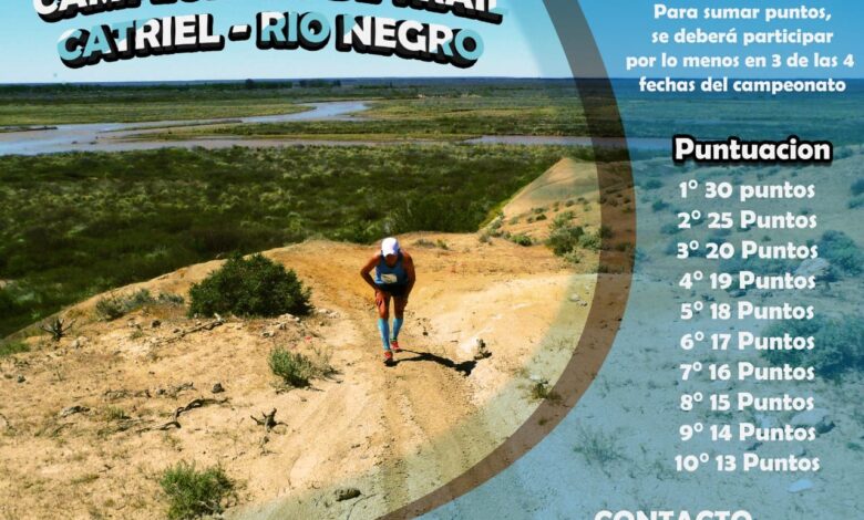 Comenzó la cuenta regresiva para el Campeonato de Trail Running de Catriel