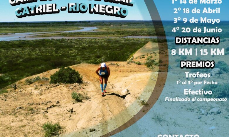 Se viene la 2° fecha del Campeonato de Trail de Catriel