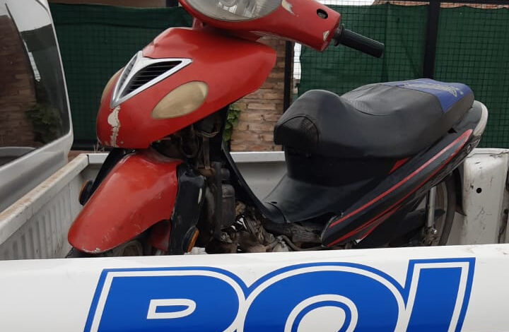 Una mujer devolvió una moto que cree que su hijo robo
