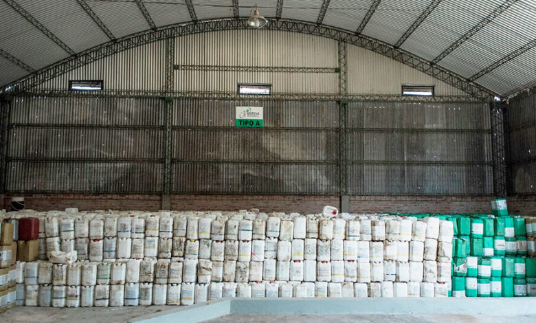 Recolectarán envases de fitosanitarios en 25 de mayo y Casa de Piedra