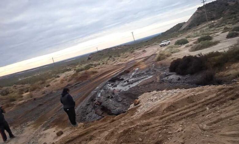 Un derrame de petróleo afectó una amplia superficie cerca de Catriel