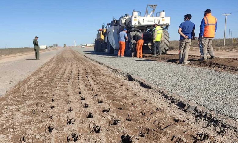 25 de Mayo-La ruta 151 en obra