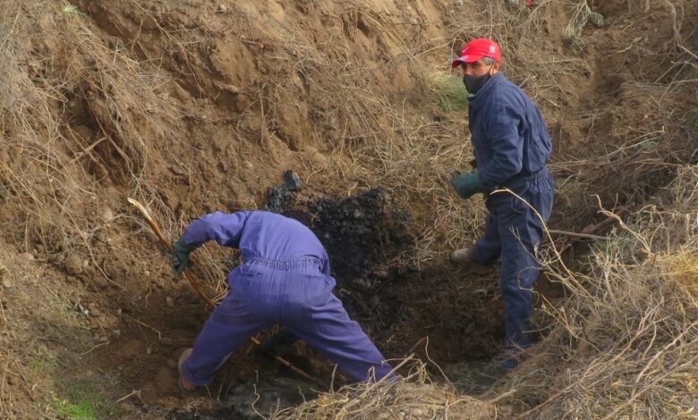 25 de Mayo- Obras y servicios publico realizan conexiones cloacales