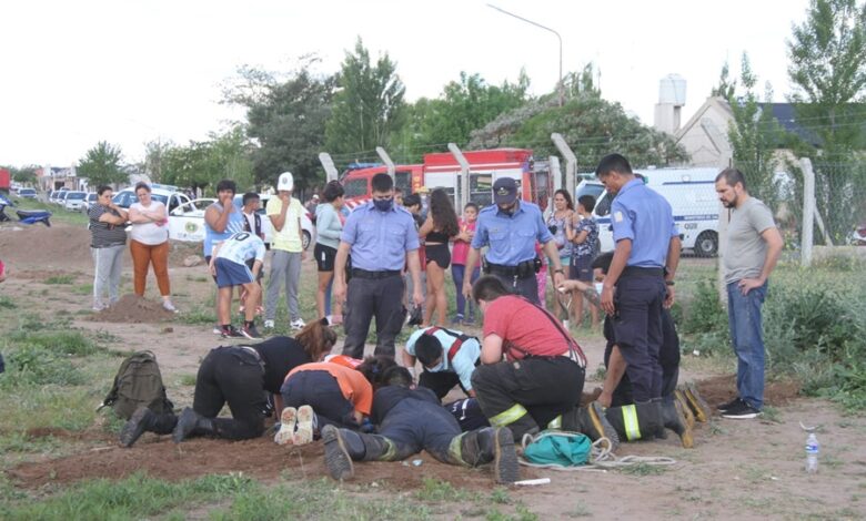 Rescataron un niño que cayó a un pozo en General Pico