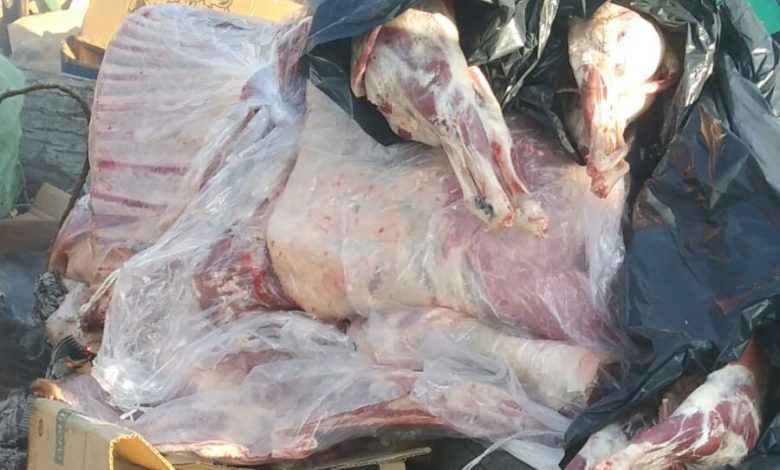 Catriel: decomisaron 600 kilos de carne ingresada ilegalmente desde 25 de Mayo