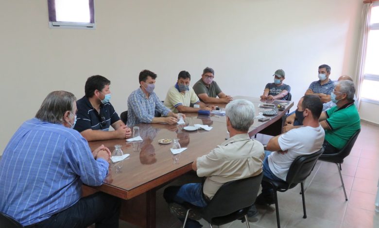 El Intendente Abeldaño mantuvo reunión por el estado del Río Colorado