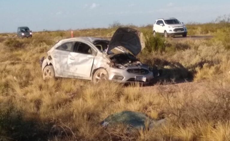 Ruta 151: dos vuelcos. Una víctima fatal y varios heridos
