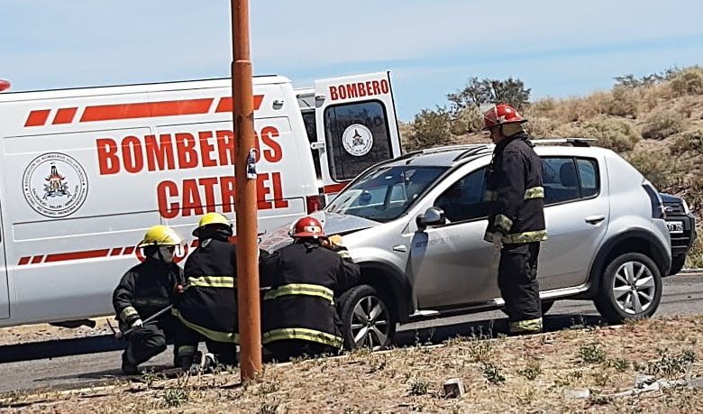 Ruta 151: accidente en acceso a Catriel. Tres lesionados