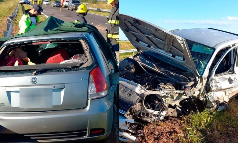 Un muerto y dos heridos tras un choque fatal en Ruta 35