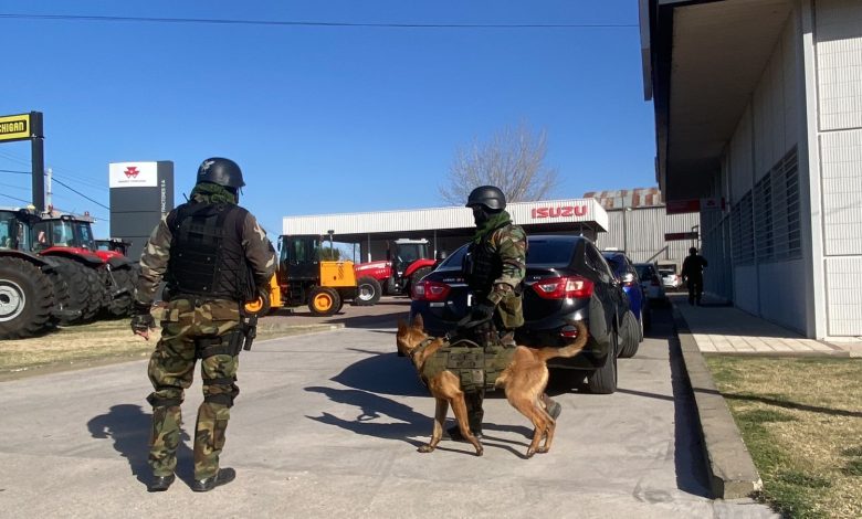 La Pampa-Encuentran cocaina en una maquina agrícola