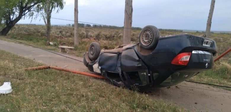Catriel: un hombre volcó en el acceso a la localidad