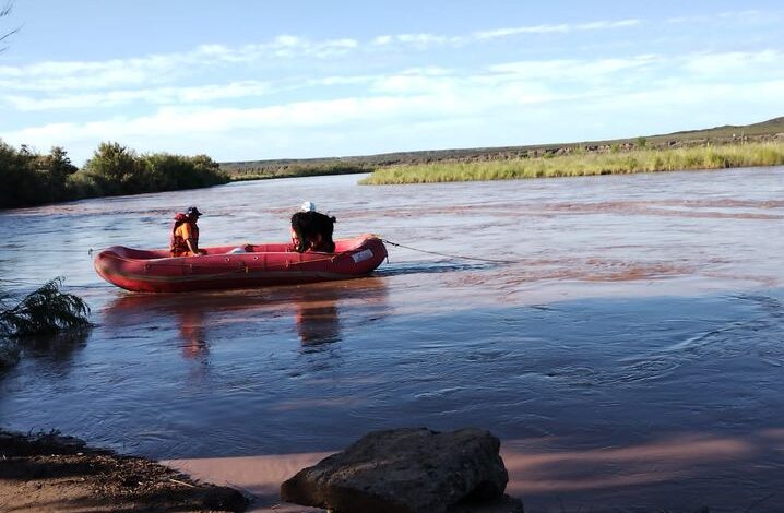 Buzos de Rio Negro se suman a la búsqueda de Tiziano en el Rio Colorado
