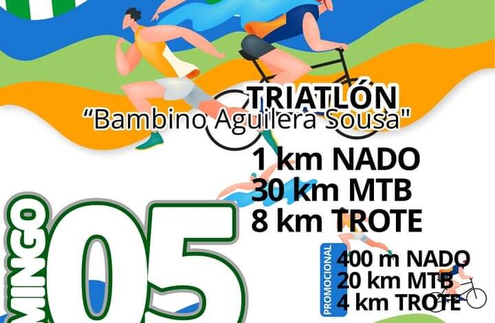 Regresa el clasico Triatlón «Bambino Aguilera Souza»
