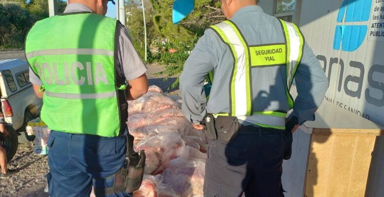 Secuestran 900 kilos de carne vacuna en un operativo realizado en Catriel