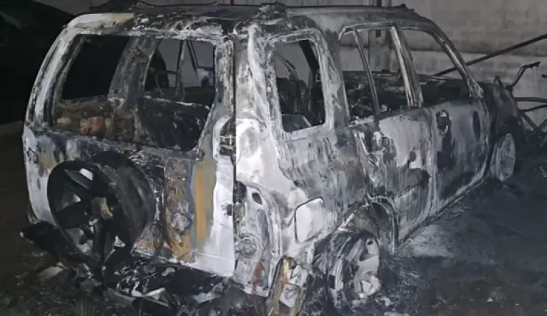 Se incendió una camioneta en 25 de mayo