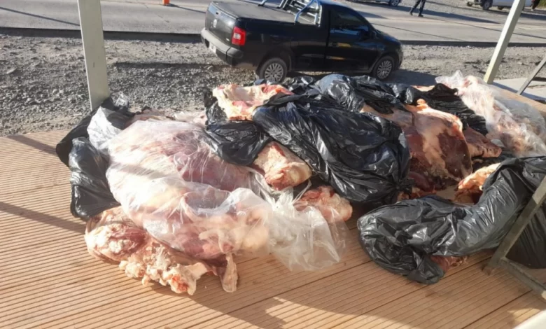 Nuevo decomiso: traían a la región 767 kilos de carne y chacinados sin cadena de frío
