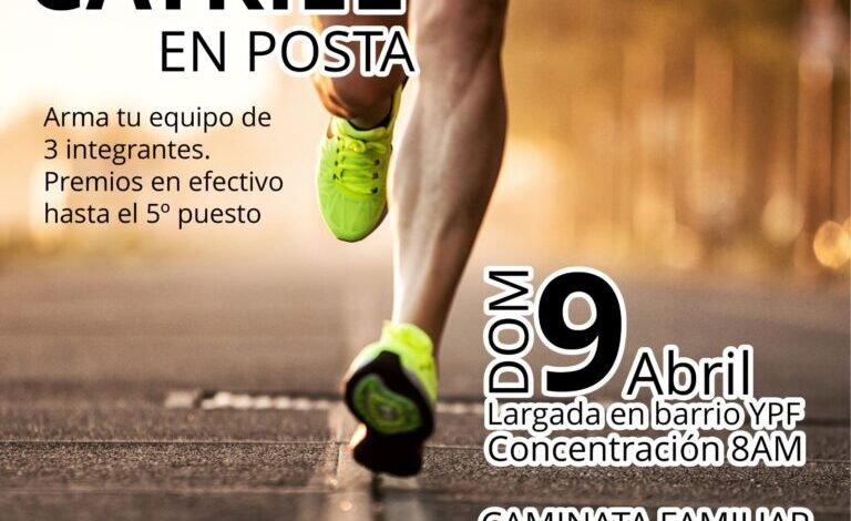 La «Carrera por Postas» el evento deportivo destacado del domingo