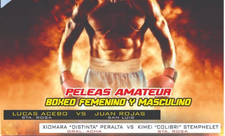 Pugilistas Veinticinqueños se presentan en Acha
