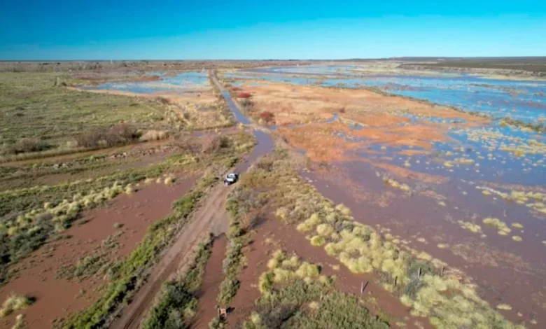 Anegamientos y fuerte aumento del nivel del lago Casa de Piedra