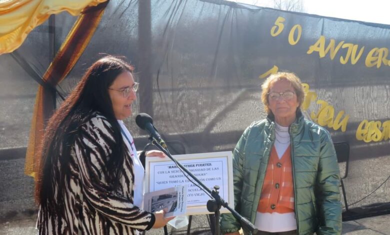 25 de Mayo- Festejos por el cincuenta aniversario de la Escuela N° 179 Esther Fuertes