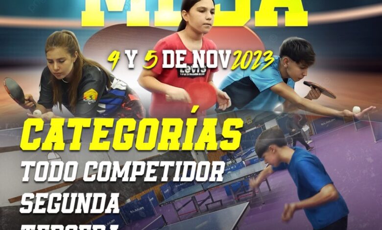 25 de Mayo se prepara para el abierto de Tenis de Mesa