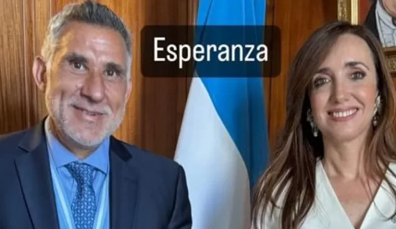 Un pampeano, con Villarruel