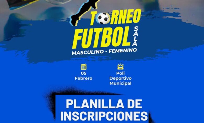 Todo listo para el torneo de Futbol Sala en 25 de Mayo