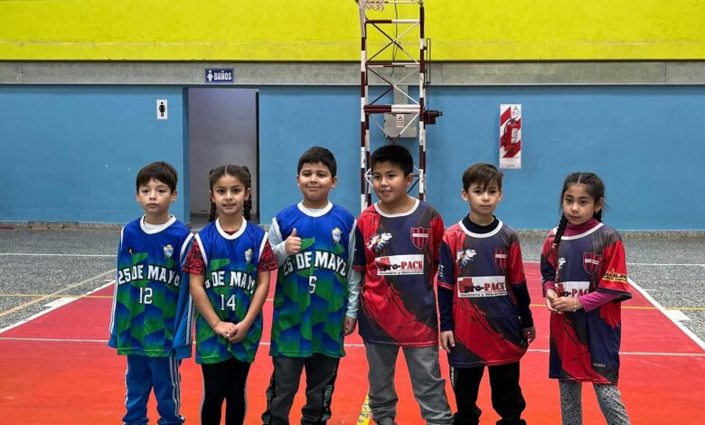 Gran encuentro de Mini Basquet