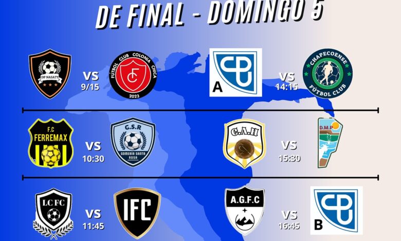 Todo listo para disputar los 8vos de final de la Liga de Futbol