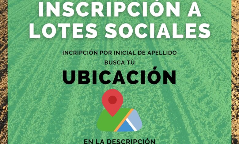 25 de Mayo-Inscripción a Loteo Social