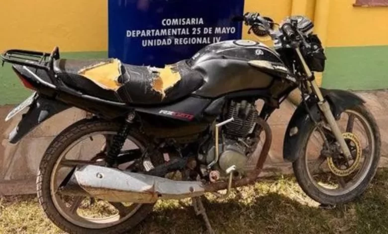 25 de Mayo: se robaban una moto y los atraparon