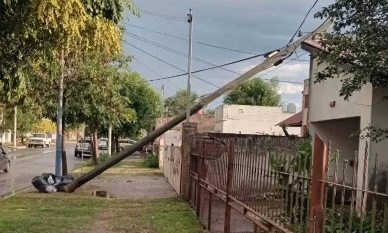 La tormenta anunciada golpeó a General Acha