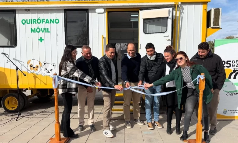 25 de Mayo: inauguraron quirófano móvil para mascotas donado por petrolera