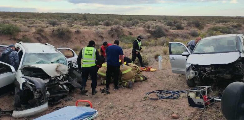 Ruta 151: choque frontal deja al menos dos heridos