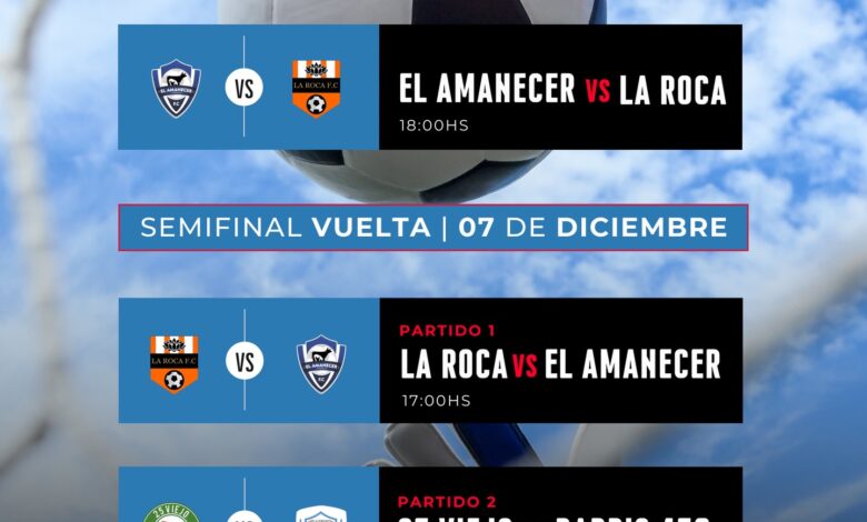 25 de Mayo-Semifinales a pura pasión en la Liga Municipal