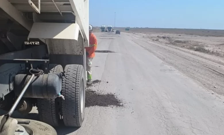 Vialidad Nacional inició el bacheo en la Ruta 151