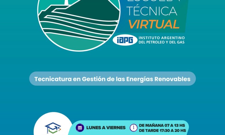 Nueva propuesta de formación virtual en energías renovables del IAPG