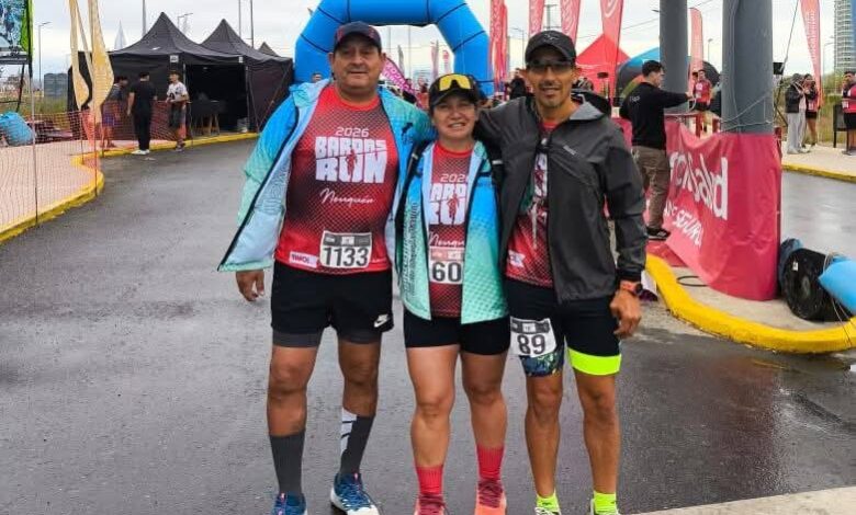 Corredores de 25 de Mayo presentes en el Bardas Run