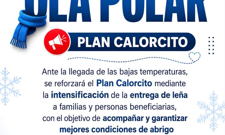25 de Mayo refuerza la asistencia social ante la ola polar y activa el «Plan Calorcito»