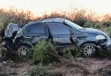 Catriel: una mujer policía volcó cerca de Catriel. Sufrió heridas leves