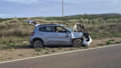 Un lesionado por un vuelco en la Ruta 151