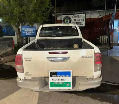 Catriel: tenía orden de captura y circulaba en camioneta con pedido de secuestro